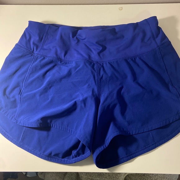 lululemon athletica Pants - Speed Up Mid-Rise Lined Short 4" ROYAL BLUE